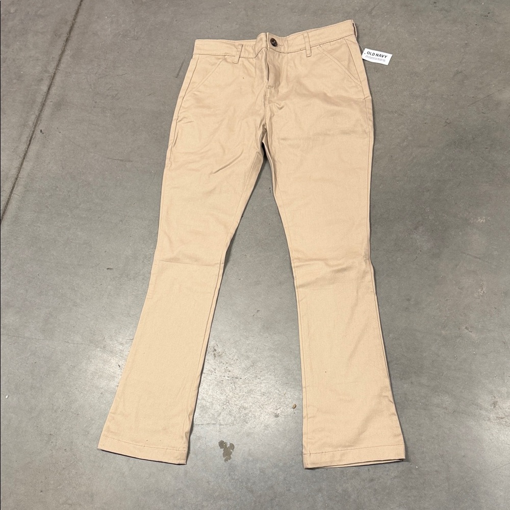 Boot cut khaki girls pants